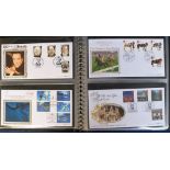 Stamps, GB collection of Benham silk covers 1997-2004, 70+