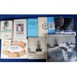 Antarctic Exploration, a quantity of books, stamp sheets, a laminated map, ephemera etc, books