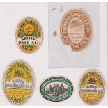 Beer labels, Plowman, Barrett & Co Ltd, 5 different labels Tower Sparkling Ale, (2 different