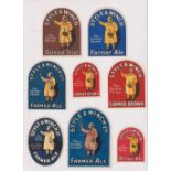 Beer labels, a mixed selection of 8 Style & Winch labels, 1928-1960 with 2 pre 1931, 7 arched & 1