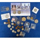 Foreign Coins, approx. 40 assorted coins to include Dutch East Indies 1790, Kreuzer 1822, East India