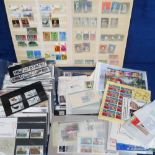 Stamps, large selection of Channel Island mint stamps including high values and a group of GB