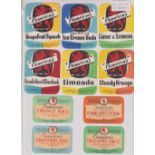 Beer labels, a selection of 70 UK beer labels with 3 odd Dutch, plus 12 soft drinks labels,
