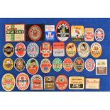 Beer labels, 30+ inc. Cairnes, Drogheda, Ireland, Irish Stout, horizontal rectangular, 112mm wide