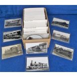 Rail Photographs, a collection of approx. 150 b/w photographs of locomotives mostly reprints of