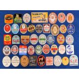 Beer labels, a selection of approx 60 labels and stoppers, mainly pre-contents including James Hole,