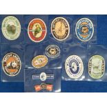 Beer labels, a mixed selection of 11 labels, including Export Bottlers Ltd, Read Brothers etc (4 gd,