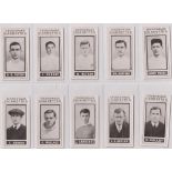 Cigarette cards, Churchman's, Footballers (Brown) (set, 50 cards) (light staining to most backs,