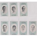 Cigarette cards, Cope's, Noted Footballers (Clips, 282 Subjects), Watford, 7 cards, nos 257, 258,