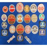 Beer labels, a nice selection of 22 labels with 2 stopper labels, inc. Kemp Town, Heavitree & Joan
