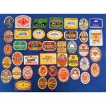 Beer labels, a mixed selection of 40 labels, various shapes, sizes and breweries, inc. Brakspear,