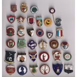 Football badges, a collection of approx 35 enamelled badges, 1960's/70's, various Clubs inc.