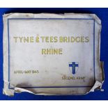 Tyne & Tees Bridges Rhine Second Army' photo booklet dated April-May 1945. 36 b/w photos bound in