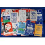 Football programmes, a collection of 55, 1950's programmes, various including Chelsea, Swindon,
