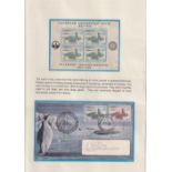 Antarctic Exploration, a themed exploration collection of commemorative covers, stamps, mini