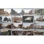 Postcards, a good RP selection of 25 cards of Kent including The Great Fire, Denniss Paine & Co