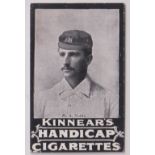 Cigarette card, Kinnear's, Australian Cricket Team, type card, M. A. Noble (New South Wales) (slight