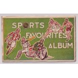 Trade card album, Donaldson's, Sports Favourites Card Album (no cards) (sl staining to one edge