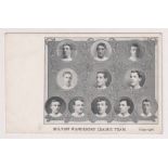 Football postcard, Bolton Wanderers League Team, printed card. Early 1900's? with photographic