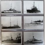 Postcards/photographs, Naval, a large album containing approx 360 cards many with Wright & Logan