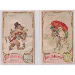 Trade cards, Huntley & Palmer The Seasons, (set 12 cards). (a few marks, gen gd)