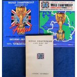 Football, World Cup 1966, World Cup Final programme (teams completed in ink) and Tournament
