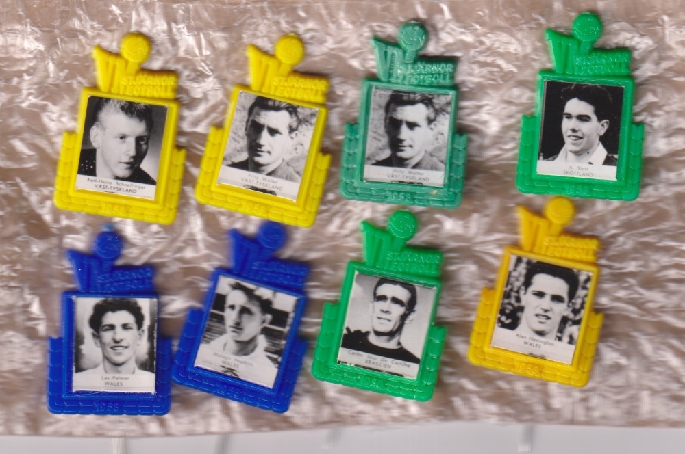 Trade issue, Football, VM Klubben (Sweden), 'VM Fotbols Stjarnor' (1958 World Cup Player Badges),