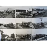 Photographs, Railways, a collection of 20 black & white photographs showing steam trains, mostly