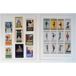 Cinderella Stamps, a complete set of Merc's 'The Eccentricity of Fashion' for Peter Robinsons (