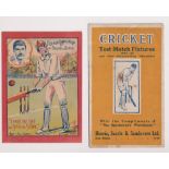 Trade cards, Cricket, Freeman Hardy & Willis (Bedford), 'XL' size puzzle card 'Find Grace' (