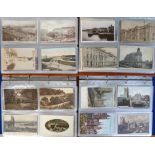 Postcards, a large collection of approx 460 cards in 4 modern albums the majority Plymouth,