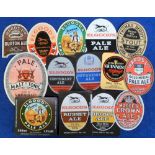 Beer labels, a selection of 5 UK beer labels including Thomas Berry, Stout, 83mm high, Wards Ltd