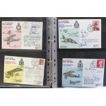 Signed Commemorative Covers, Aviation/RAF many Limited Editions, 2 albums containing 120 covers,