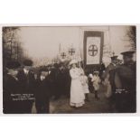 Postcard, Suffragettes, RP Suffrage Procession leaving for Westminster Abbey, by Searjeant (1) (sl