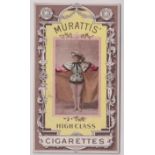 Cigarette card, Muratti's, Beauties, CHOAB, plain back, 'P' size, type card, ref H21 picture no