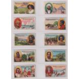 Trade cards, Denmark, 'Folkslag' (People of the World) (set, 20 cards, vg) & 'Frimarrke' (Postage