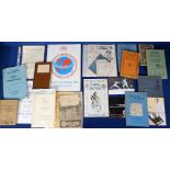 Sport, a selection of ephemera to include a 1984 VII World Wheelchair Games Paralympics U.K.
