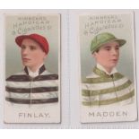 Cigarette cards, Horseracing, Kinnear's, Jockeys, Set 1, 2 cards, Finlay & Madden (gd) (2)