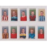 Cigarette cards, Ogden's, Famous Footballers (set, 50 cards) includes Meredith, Manchester United (