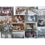 Postcards, Social History, 23 cards, RPs & printed inc. Lowestoft Bombardment, Harrogate Pierrots,