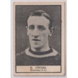 Trade card, Crescent Confectionery, Footballers, ref HC139, type card, B. Cross, Burnley (gd) (1)