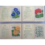 Tobacco silks, Wix, Kensitas Silk Flowers, album containing set of postcard size silks, with 2