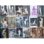 Postcards, Glamour, nudes, a selection of 31 cards including Middle Eastern (11), lingerie,