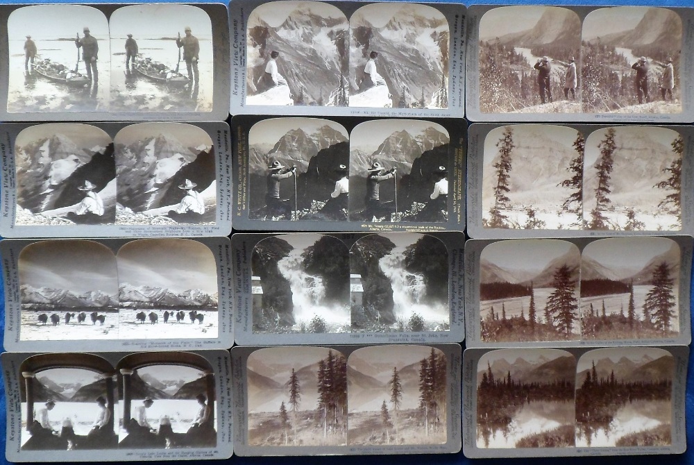 Photographs, Stereo cards, a collection of approx. 94 late 19th, early 20th Century Stereo cards,