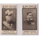 Cigarette cards, Themans, War Portraits, two cards, no 18 General Joffre & no 28 General Putnick (