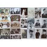 Postcards, English Royalty, 43 cards, Queen Victoria - George Vth, souvenir cards, Coronation (