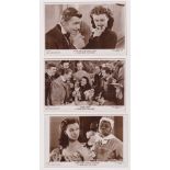 Postcards, Cinema, Gone with the Wind, Picturegoer 5/6, W346 to W350 (inclusive) (vg) (5)