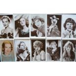 Postcards, Cinema, Actresses, Picturegoer, inc. Garbo (2), Monroe, Lamour as Jungle Princess, K.