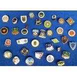 Bowls badges, a collection of 35 enamelled bowls badges, mostly 1980's inc. Oxfordshire,