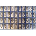 Cigarette cards, Major Drapkin & Co, Australian & English Test Cricketers (set, 40 cards) (vg)